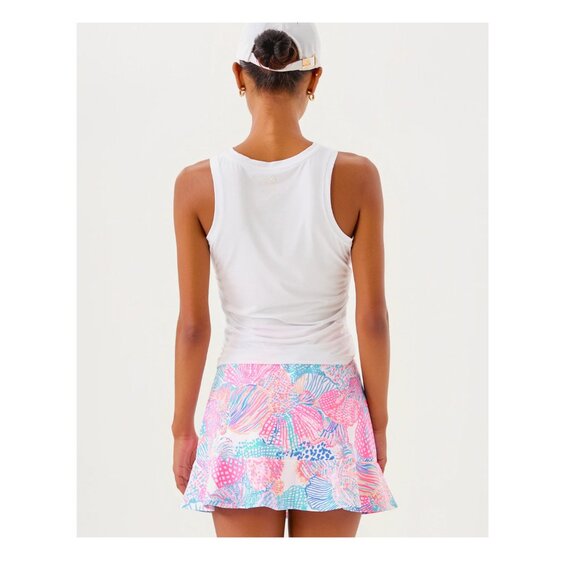 Lilly Pulitzer UPF 50+ Luxletic Heston Tank Top Resort White Sz L - Picture 2 of 5